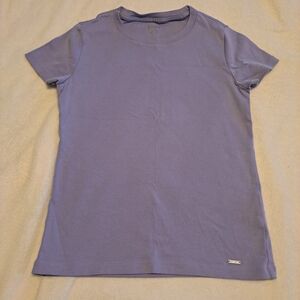 DKNY Lavender Crew Tee with Subtle Logo